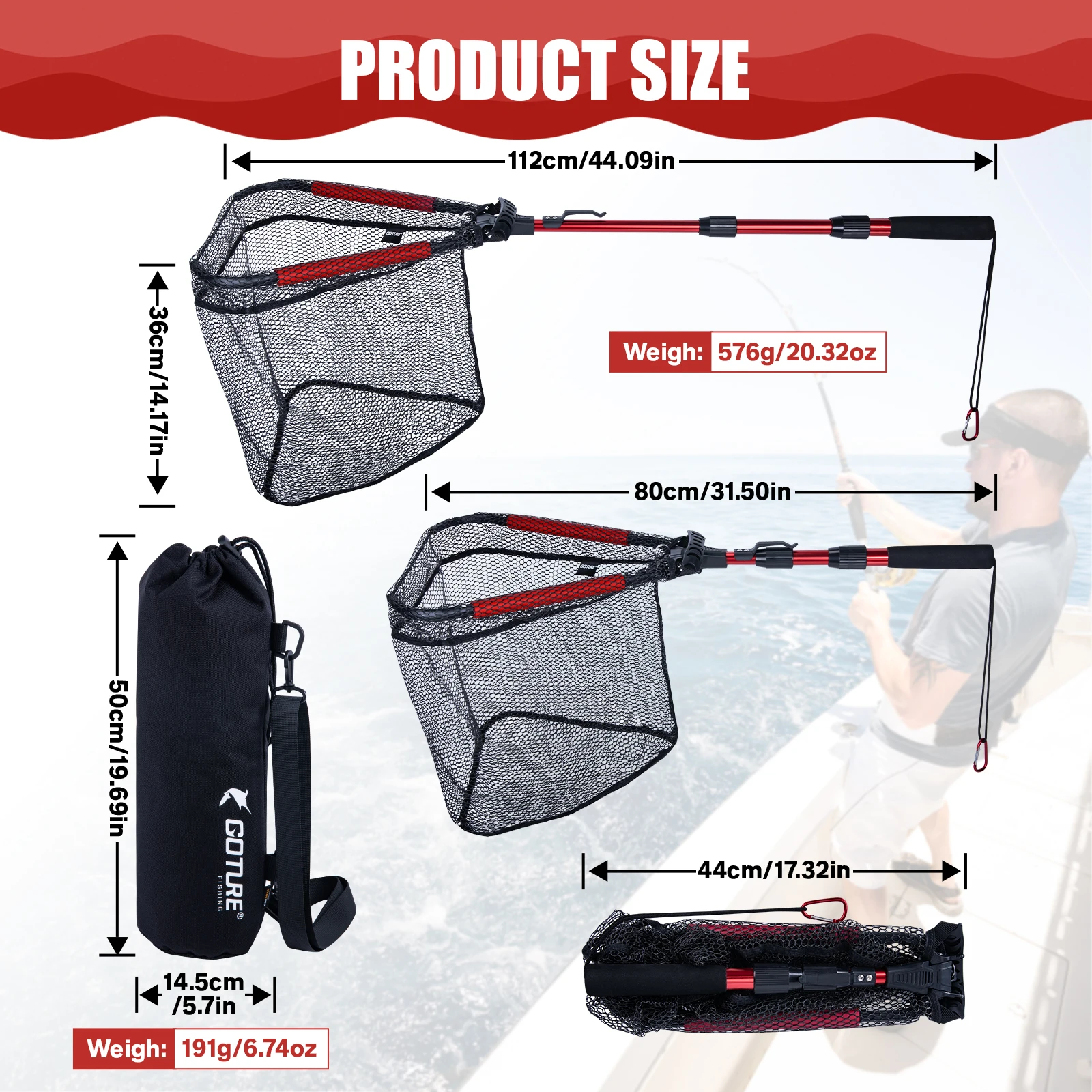 Rete da pesca pieghevole Gotur - Landing Net Telescopic recensione e prezzo