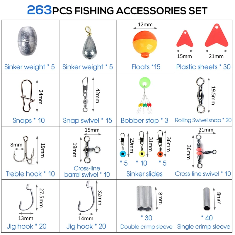 263 pezzi Set di accessori per - Fishing Pliers recensione e prezzo